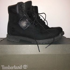 Black Timberland Boots Women Size 8